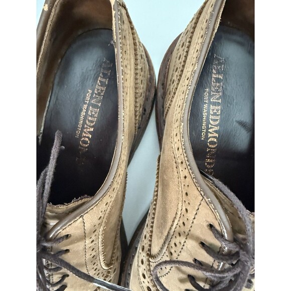 Allen Edmonds Mens Cap Toe Port Washington Oxfords Dainite Soles 7.5 D Chestnut main image 4